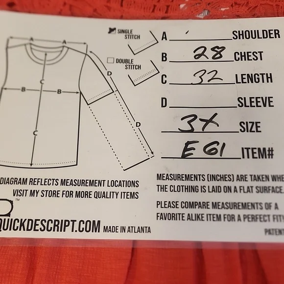 3X NWT Tread & Clover coral Sleavless top. E61 - Picture 8 of 8